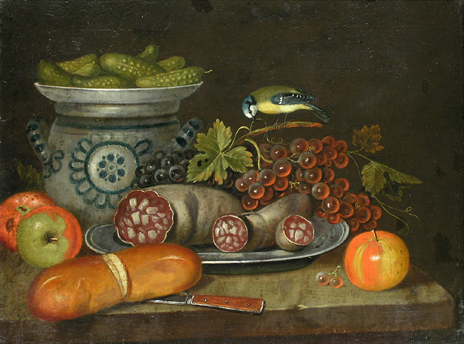 unknow artist Still life with sausages